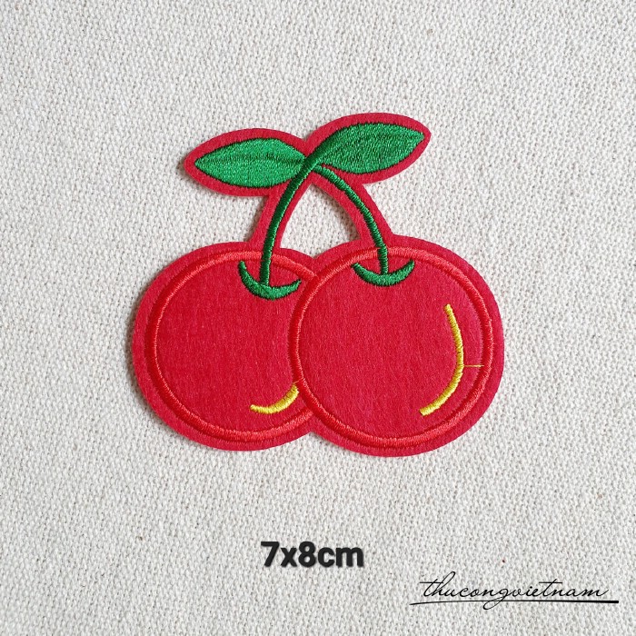 Miếng dán ủi Cherry 7x8cm