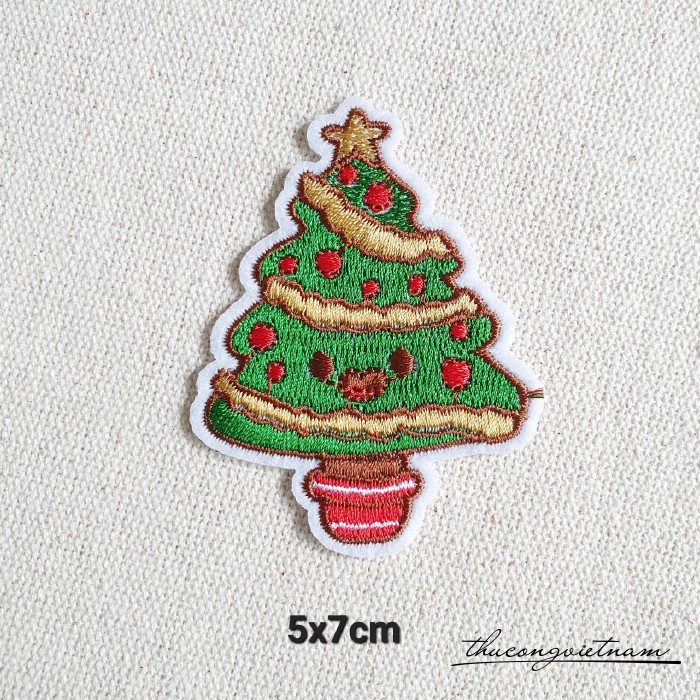 Miếng dán ủi Cây thông 5x7cm