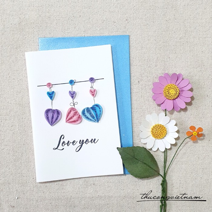 Thiệp quilling 8*12cm - M2