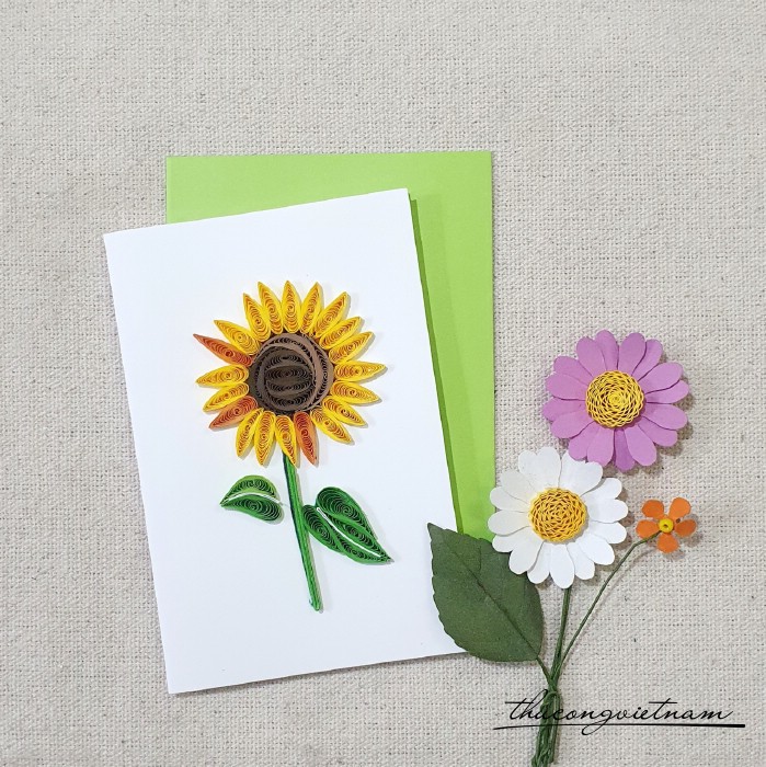 Thiệp quilling 8*12cm - M5