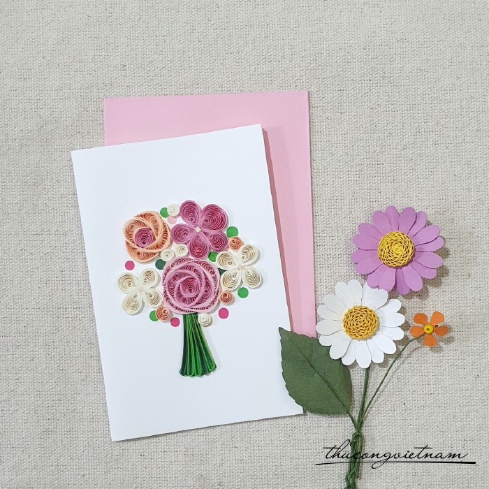 Thiệp quilling 8*12cm - M6