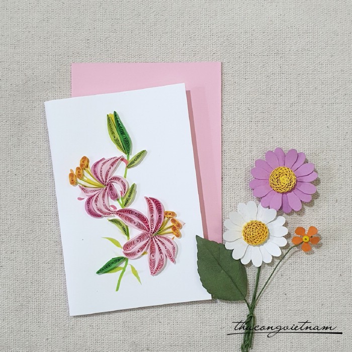 Thiệp quilling 8*12cm - M7