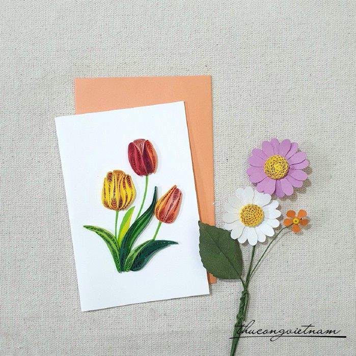Thiệp quilling 8*12cm - M9