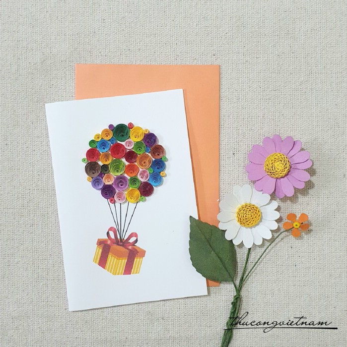 Thiệp quilling 8*12cm - M10