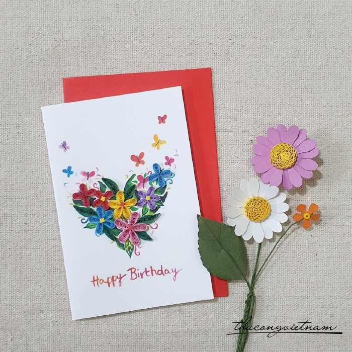 Thiệp quilling 8*12cm - M11