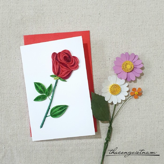 Thiệp quilling 8*12cm - M12
