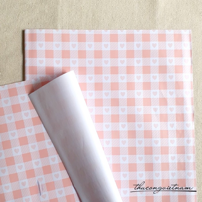 Giấy gói quà Couche (50*70cm) - Mã 08 Hồng