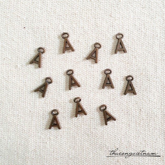 Chữ giả đồng 7mm (20 chữ) - Chữ A