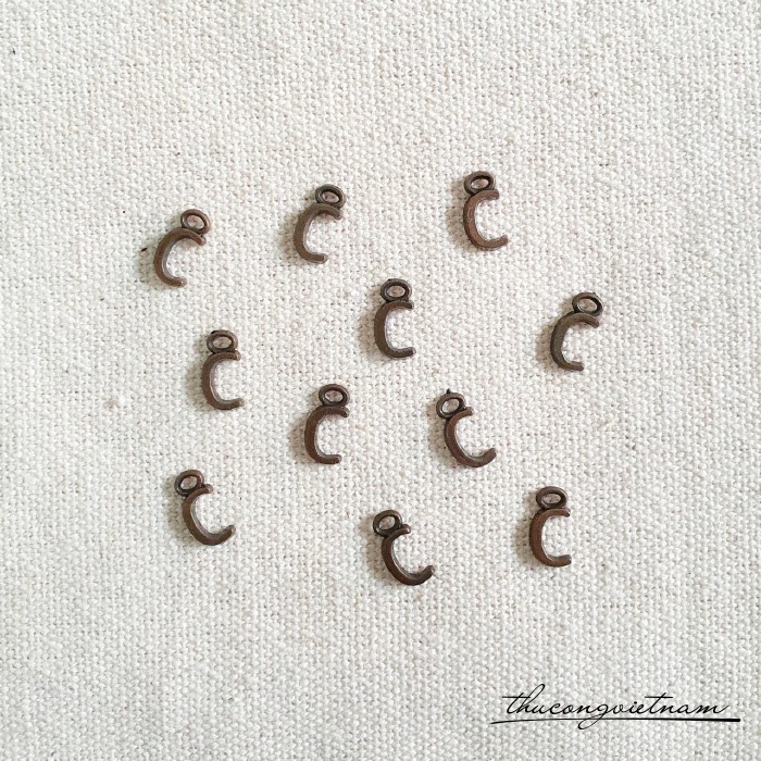 Chữ giả đồng 7mm (20 chữ) - Chữ C