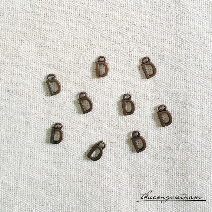 Chữ giả đồng 7mm (20 chữ) - Chữ D