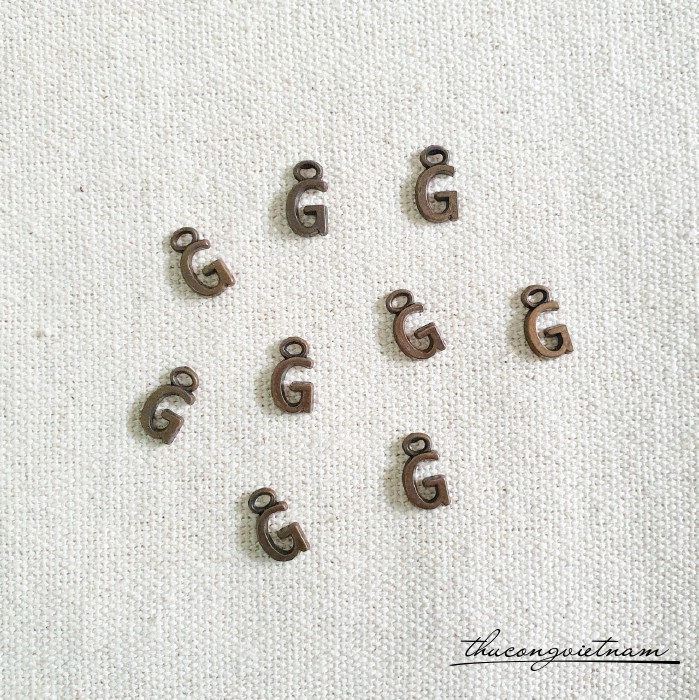 Chữ giả đồng 7mm (20 chữ) - Chữ G