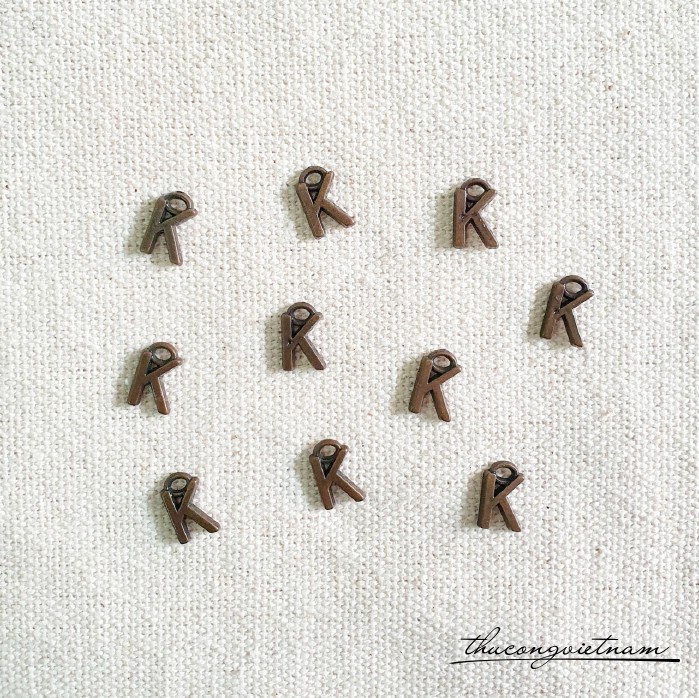 Chữ giả đồng 7mm (20 chữ) - Chữ K