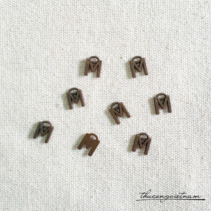 Chữ giả đồng 7mm (20 chữ) - Chữ M