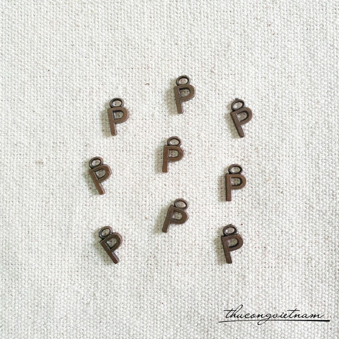 Chữ giả đồng 7mm (20 chữ) - Chữ P