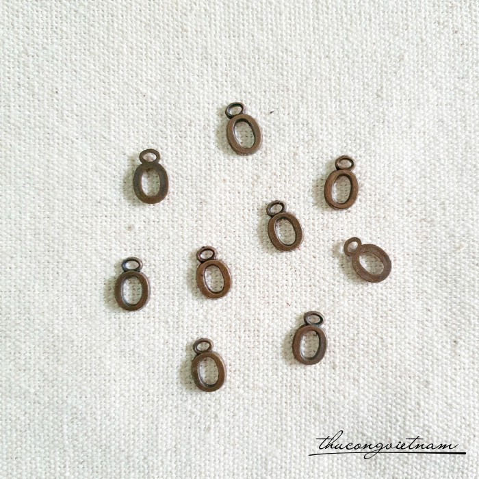 Chữ giả đồng 7mm (20 chữ) - Chữ O
