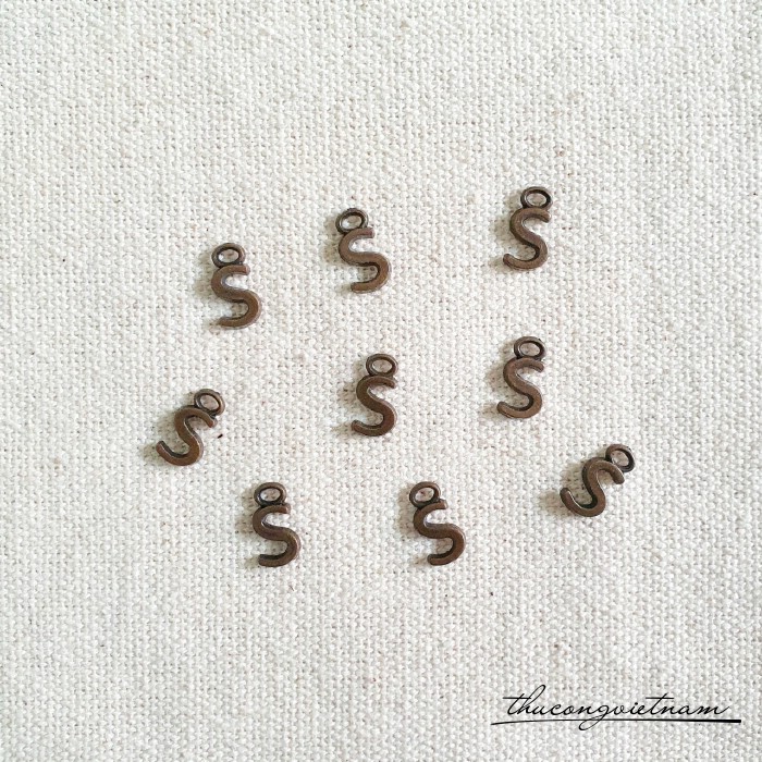 Chữ giả đồng 7mm (20 chữ) - Chữ S