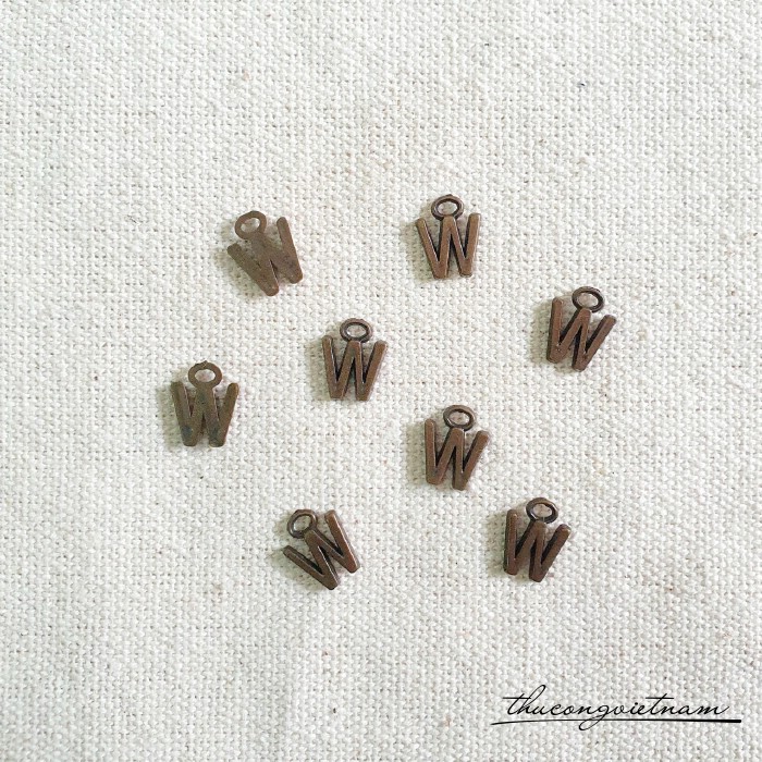 Chữ giả đồng 7mm (20 chữ) - Chữ W