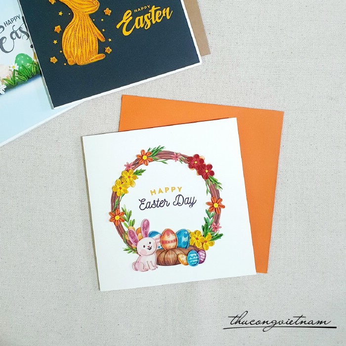 Thiệp quilling Easter Day - M5