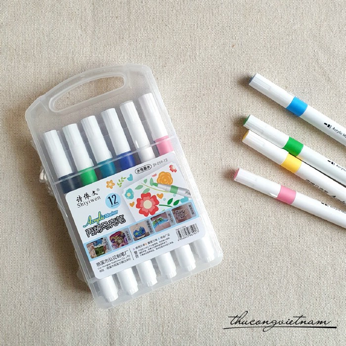 Bộ 12 bút màu Acrylic Marker 