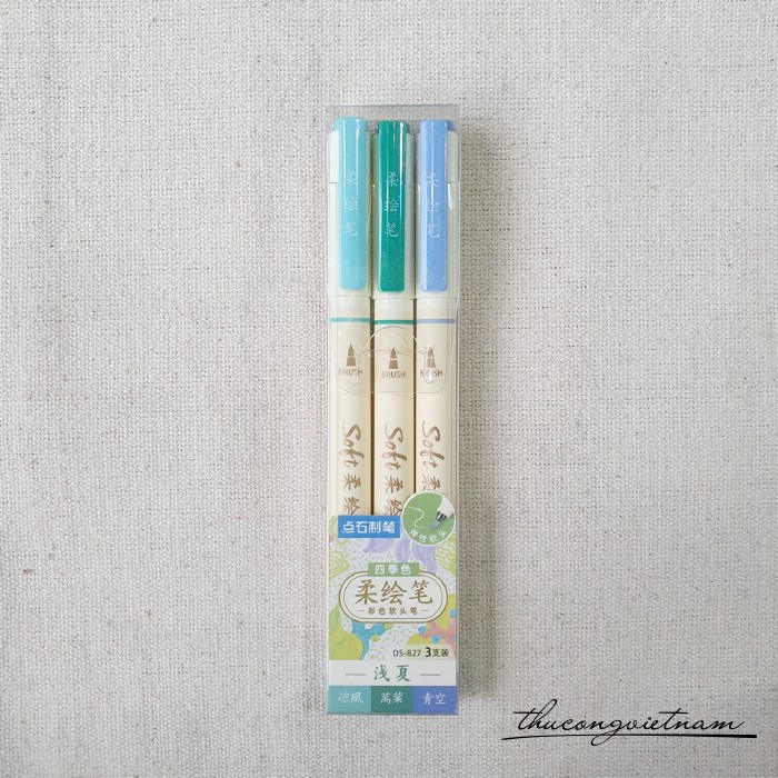 Set 3 cây Soft brush pen viết calligraphy, vẽ - M1