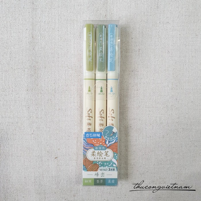 Set 3 cây Soft brush pen viết calligraphy, vẽ - M3
