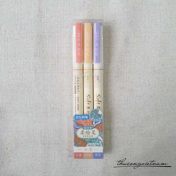 Set 3 cây Soft brush pen viết calligraphy, vẽ - M6