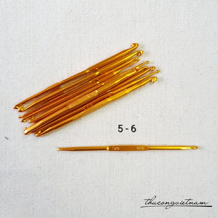 Kim móc len nhôm 2 đầu 5/0-6/0 (4.5-4.7mm)