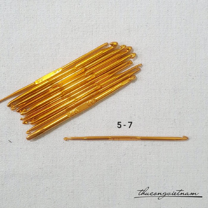 Kim móc len nhôm 2 đầu 5/0-7/0 (3.5-4.5mm)
