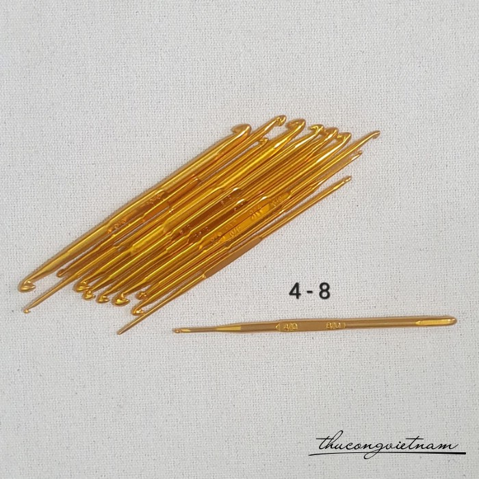 Kim móc len nhôm 2 đầu 4/0-8/0 (2.5-5mm)
