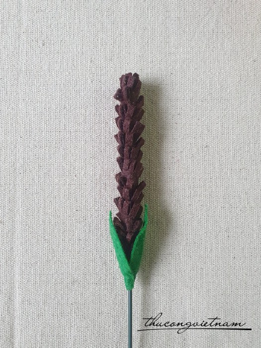 Hoa lavender vải nỉ (16-20cm) - Màu 5