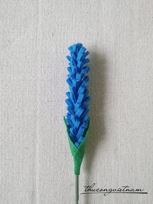 Hoa lavender vải nỉ (16-20cm) - Màu 10