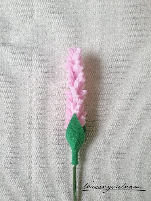 Hoa lavender vải nỉ (16-20cm) - Màu 11