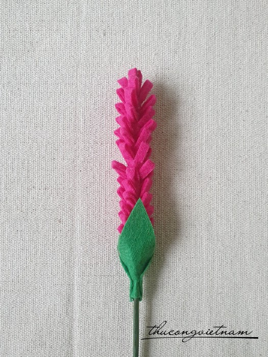 Hoa lavender vải nỉ (16-20cm) - Màu 13