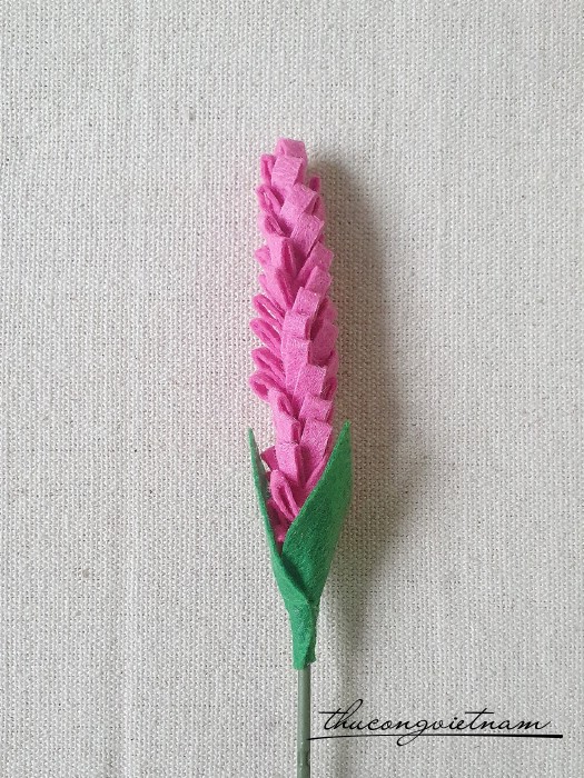 Hoa lavender vải nỉ (16-20cm) - Màu 15