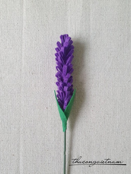 Hoa lavender vải nỉ (16-20cm) - Màu 25