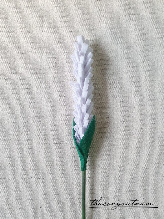 Hoa lavender vải nỉ (16-20cm) - Màu 30
