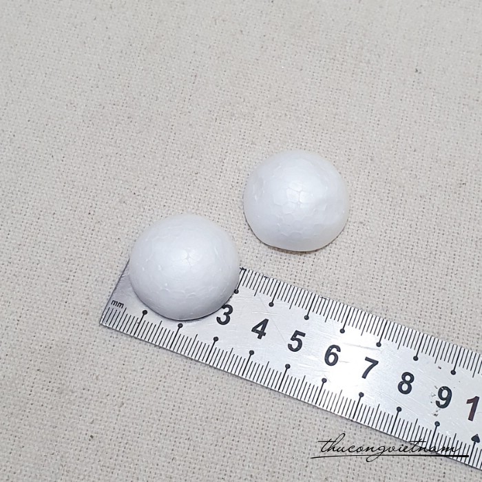 Bán cầu xốp 3cm (10 cái)