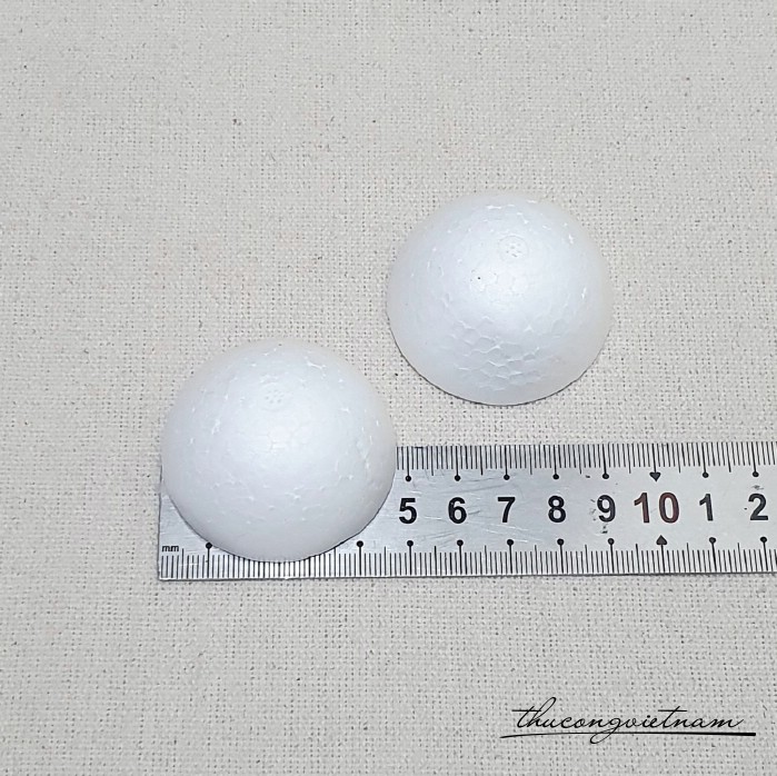 Bán cầu xốp 4.8cm (5 cái)