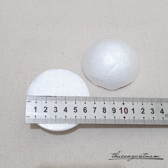 Bán cầu xốp 6.5cm (5 cái)