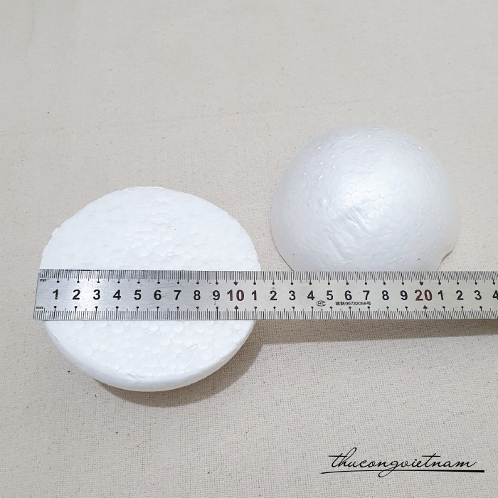 Bán cầu xốp 11.5cm (2 cái)