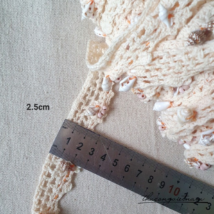 Dây ren trắng - M11 bản 2.5cm