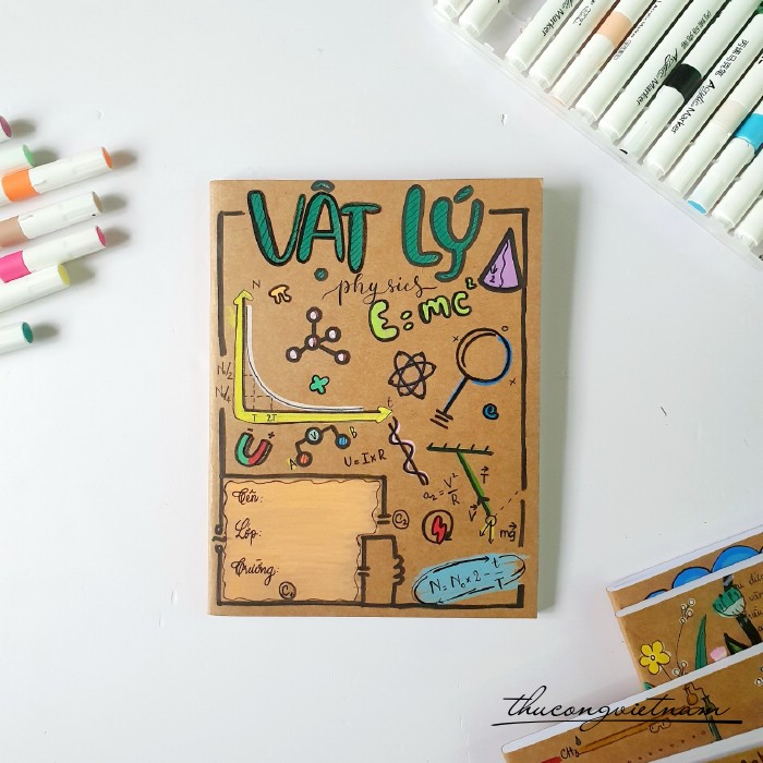 Tập học sinh vẽ tay môn Vật lý