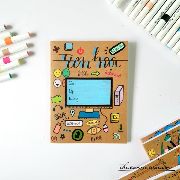 Tập học sinh vẽ tay môn Tin học
