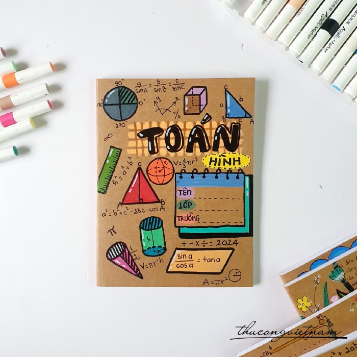 Tập học sinh vẽ tay môn Toán hình