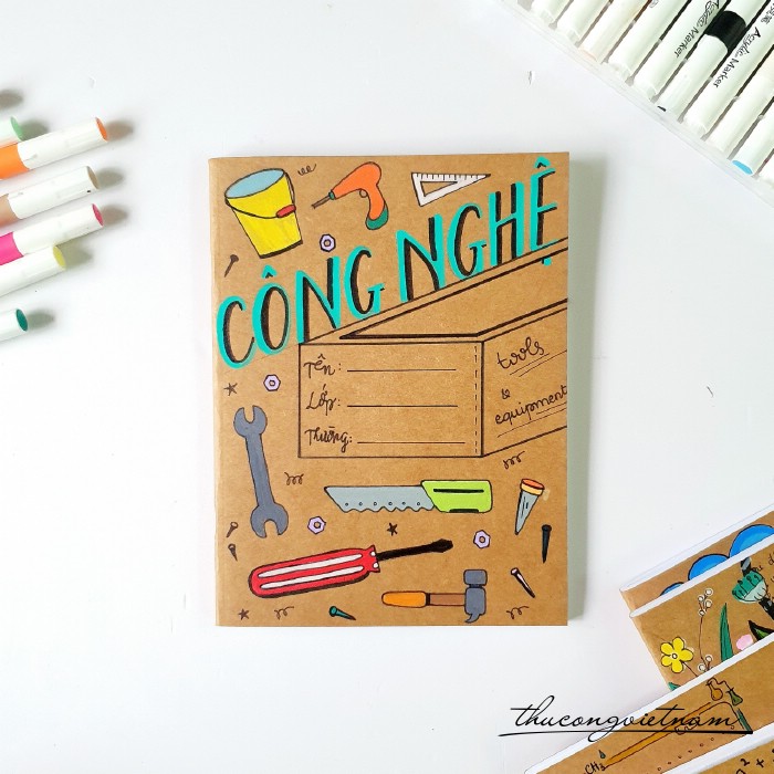 Tập học sinh vẽ tay môn Công nghệ
