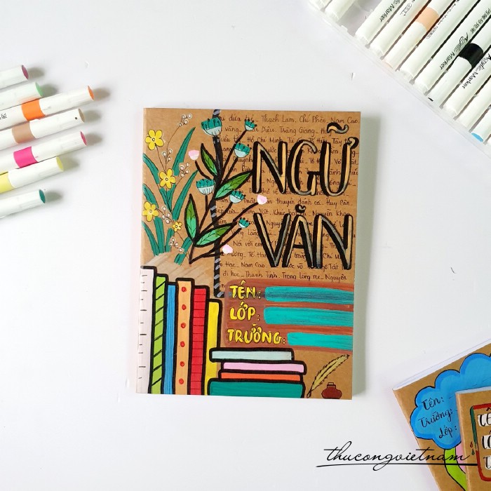Tập học sinh vẽ tay môn Ngữ văn 1
