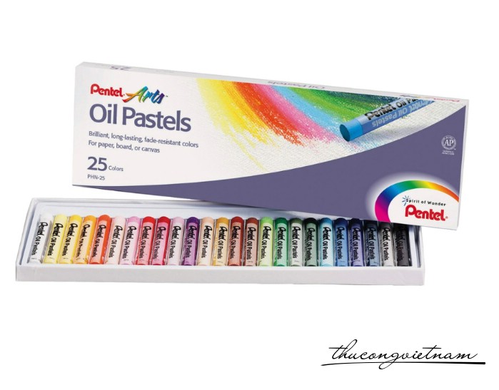 Sáp dầu Pentel - PHN50 hộp 25 màu