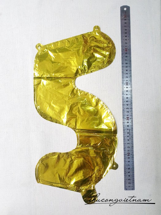 Bong bóng số trang trí (hồng, bạc, vàng) - Số 5