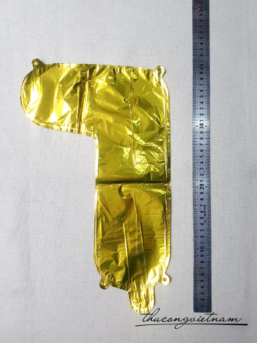 Bong bóng số trang trí (hồng, bạc, vàng) - Số 7