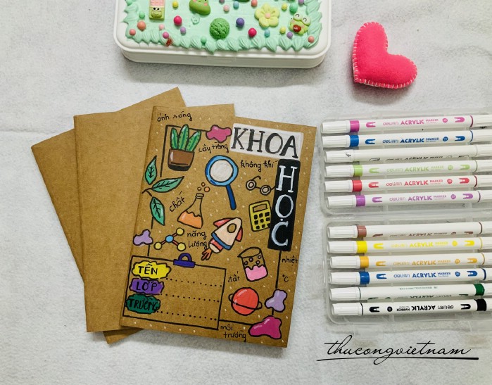 Tập học sinh vẽ tay môn Khoa học